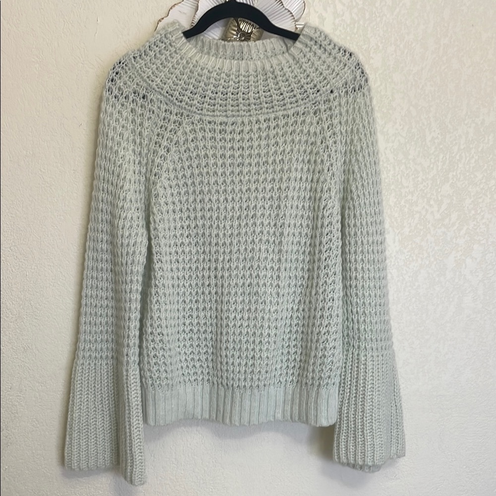 Anthropologie Cozy Knit Sweater in Soft Cream